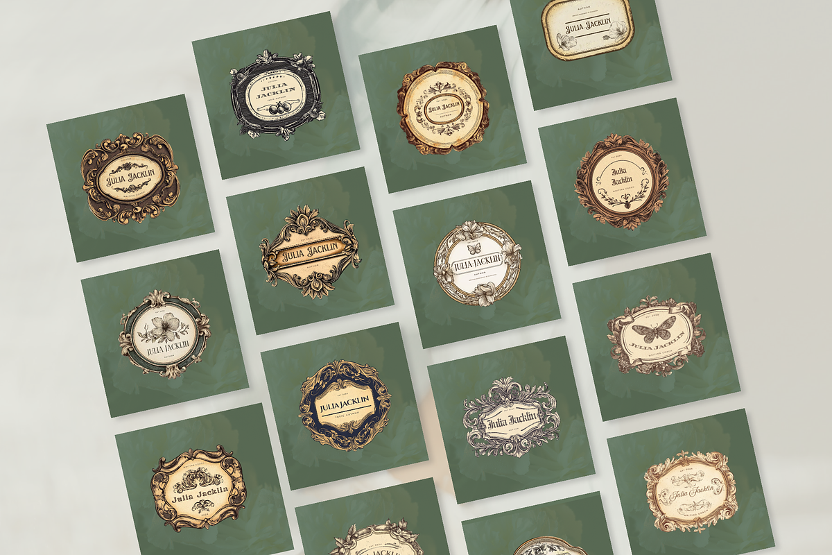 Vintage logo template for authors, a Branding & Logo Template by Petite Zakka Boutique (Photo 5 of 7)