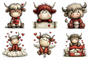 Valentine Highland Cow Png, an Illustration by Daily.Designs (Thumbnail 8 of 8)