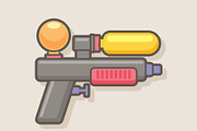 Water Gun, an Illustration by Sunbzy (Thumbnail 3 of 5)