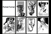 Black & white drawing collection., a Person Illustration by Grandfailure (Thumbnail 1 of 23)
