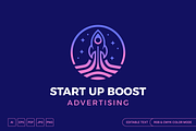 Rocket Startup Logo, a Branding & Logo Template by muhisya (Thumbnail 1 of 2)