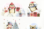 Christmas friends. New Year's set., an Animal Illustration by babenkoirusa (Thumbnail 6 of 15)