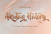 Akidan Hatory - Bold Script Font, a Script Font by StringLabs (Thumbnail 1 of 9)