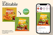 Food Instagram Templates for Canva, a Social Media Template by Sakura Digitals (Thumbnail 2 of 8)