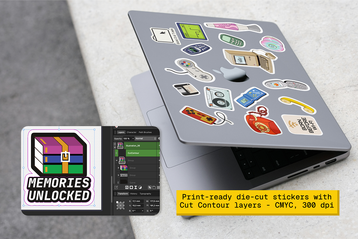 Nostalgic Tech Clipart - 90s-Y2K, a Decorative Illustration by Curiouss (Photo 7 of 9)