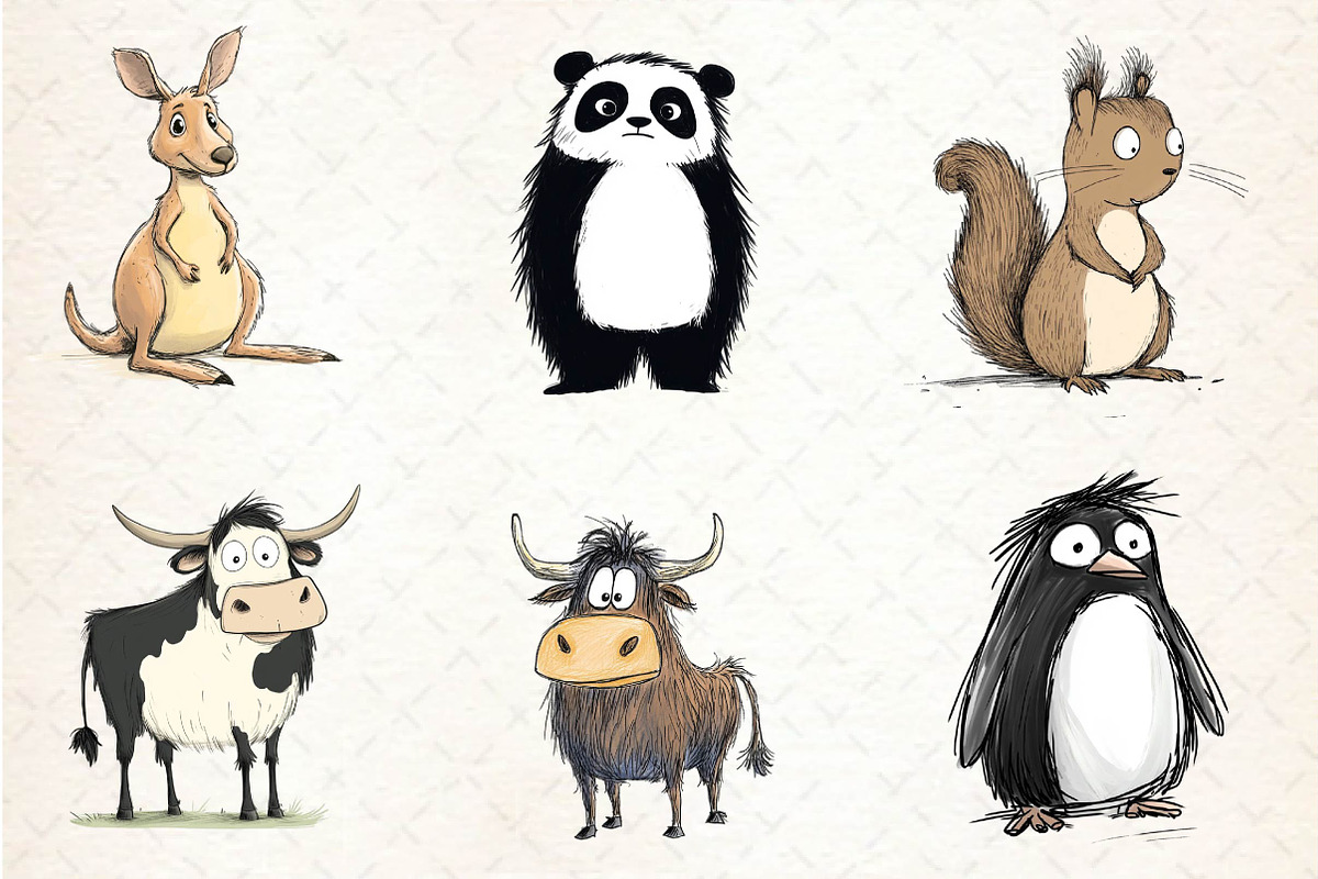 Animals Minimalist Cartoon Sublimati, an Illustration by CreationArt (Photo 2 of 5)
