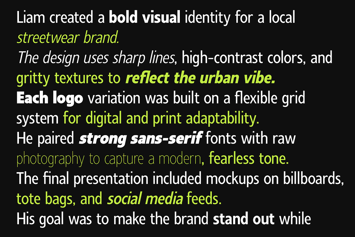 Montblack - Sans Serif Font Family, a Sans Serif Font by Umitype (Photo 7 of 10)