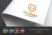 Monogram : Puppy Logo, a Branding & Logo Template by yellowline (Thumbnail 3 of 3)