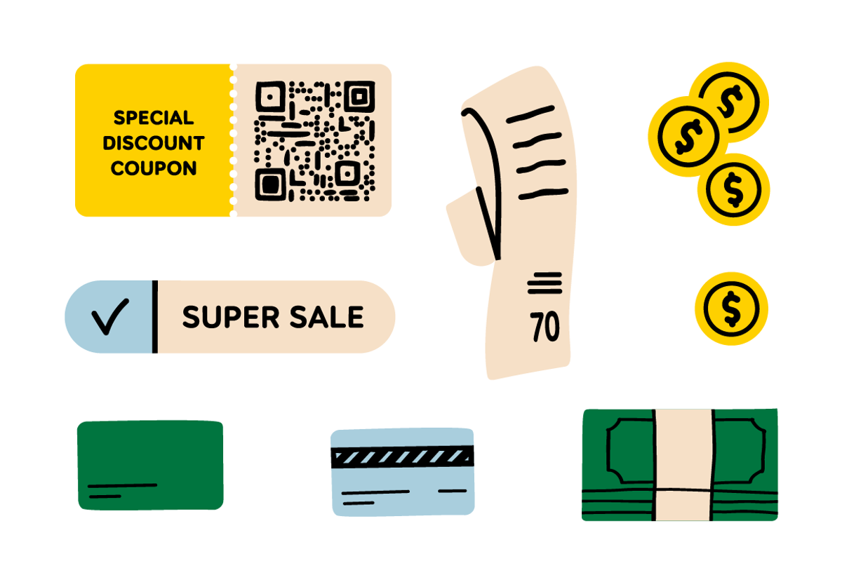 110+ shopping day clipart, a Finance Illustration by Zeukaa (Photo 6 of 15)