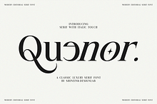 Quenor – Modern Editorial Serif Font