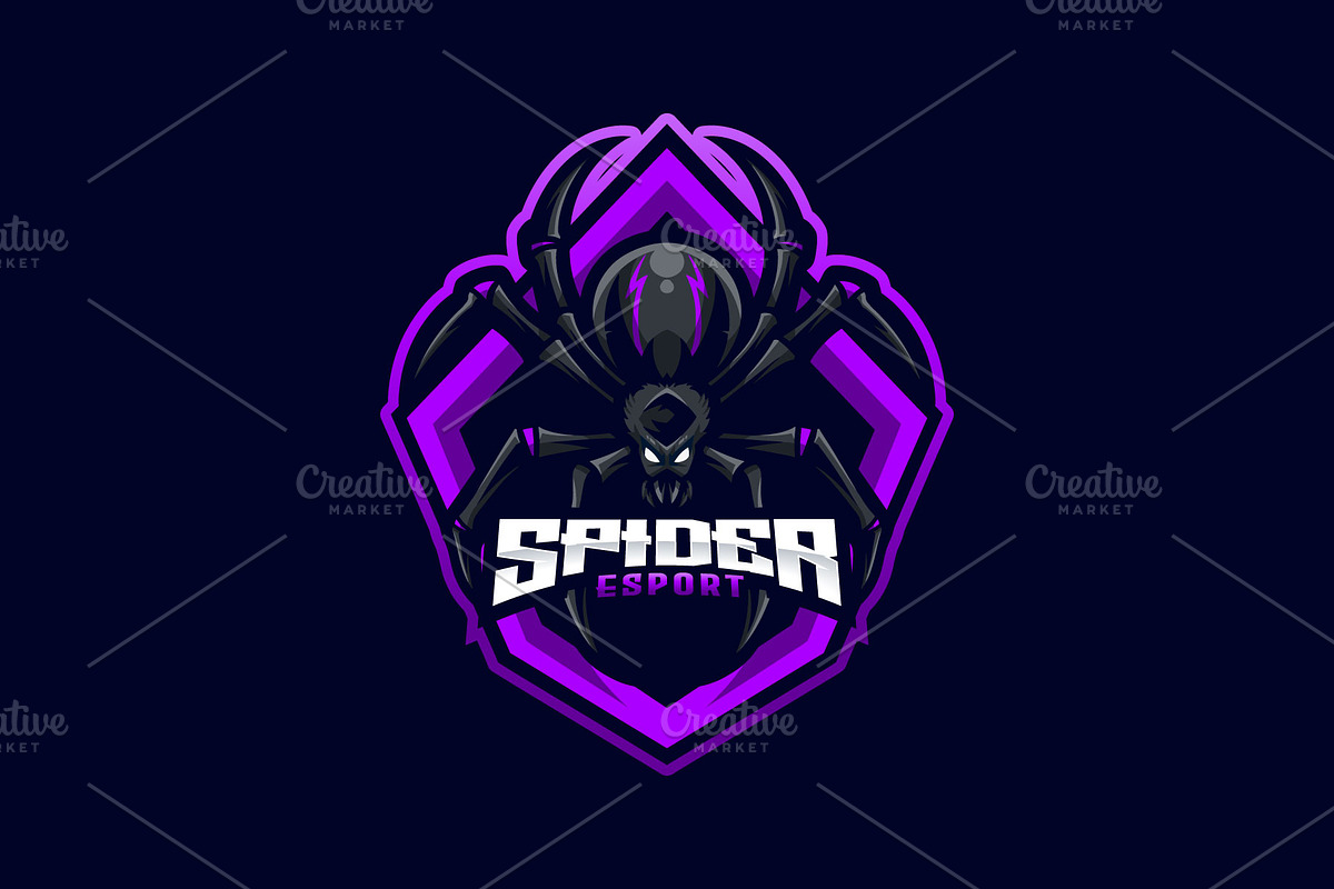 Spider Mascot Esport Logo, a Branding & Logo Template by prps.std (Photo 3 of 3)