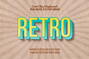 10 Retro Vintage Text Effect