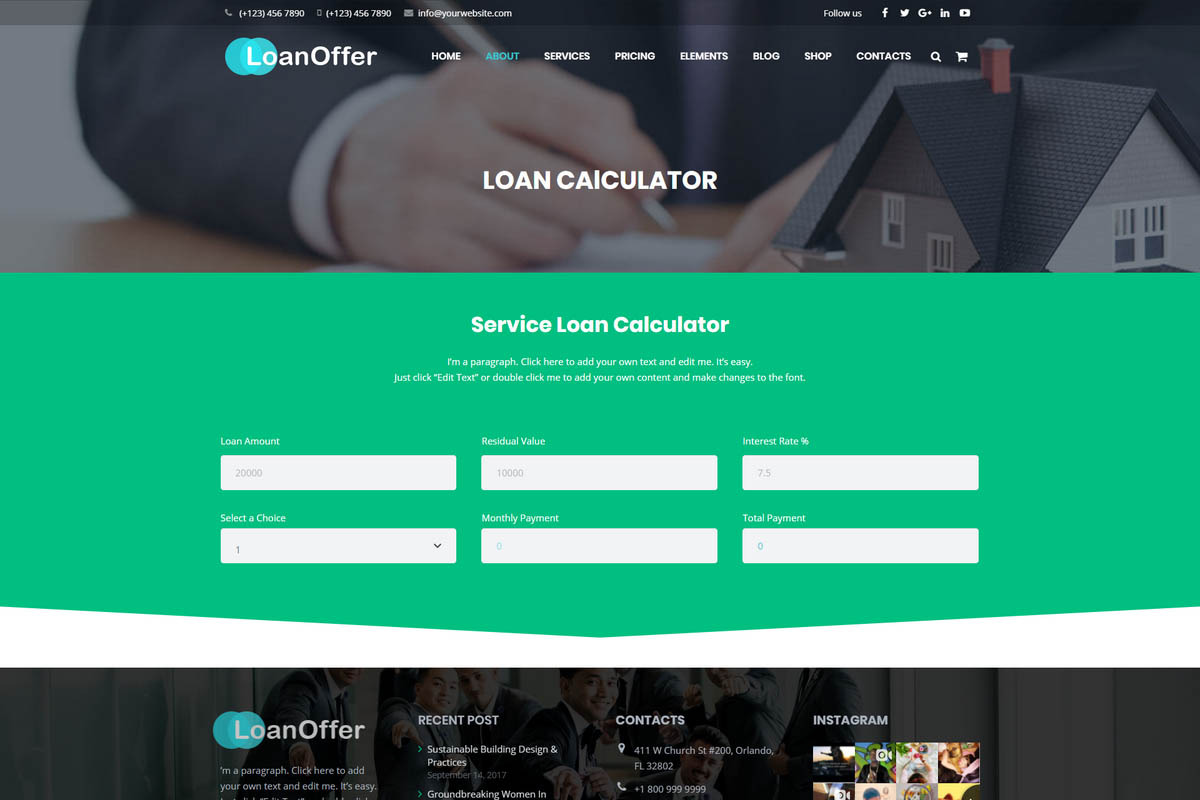 LoanOffer - Loan & Business Theme, a WordPress Template by Cherry Wordpress Theme (Photo 6 of 10)