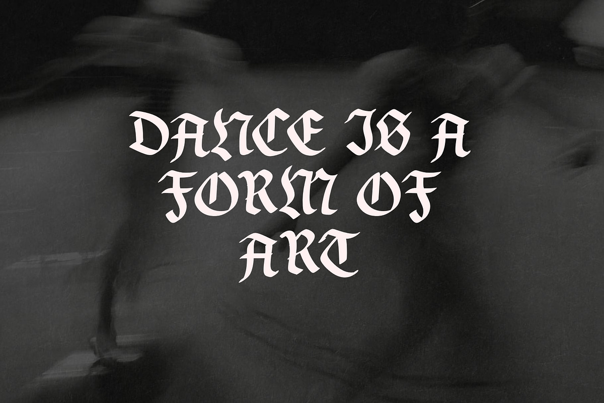 Nosticfer Gothic Handwritten Font, a Blackletter Font by Ashiya Pixel (Photo 9 of 11)