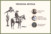 Wild, Wild West. 250 Illustrations, an Object Graphic by Cosmic Store (Thumbnail 2 of 9)