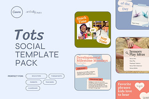 Tots Early Education Social Template, a Social Media Template by Artfullyours