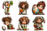Easter Girl Clipart, an Illustration by Daily.Designs (Thumbnail 3 of 7)