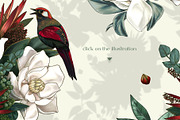 Seamless patterns Song of Magnolia, a Pattern Graphic by Yana Dobrik (Thumbnail 2 of 13)