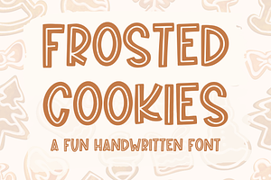 Frosted Cookies, Cute Handwriting