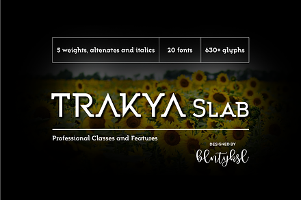 Trakya Slab, a Slab Serif Font by BULENT YUKSEL