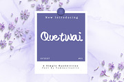 Quetwai - Simple Handwritten Font, a Script Font by Dhabee (Thumbnail 1 of 4)