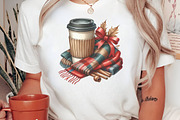 Watercolor Fall Coffee Clipart, an Illustration by Craft Nest (Thumbnail 8 of 9)