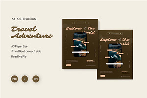 Travel Adventure - Poster, a Poster Template by Fannan Studio