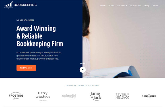 Bookkeeping WordPress Theme - Bookkeeping Pro preview 6