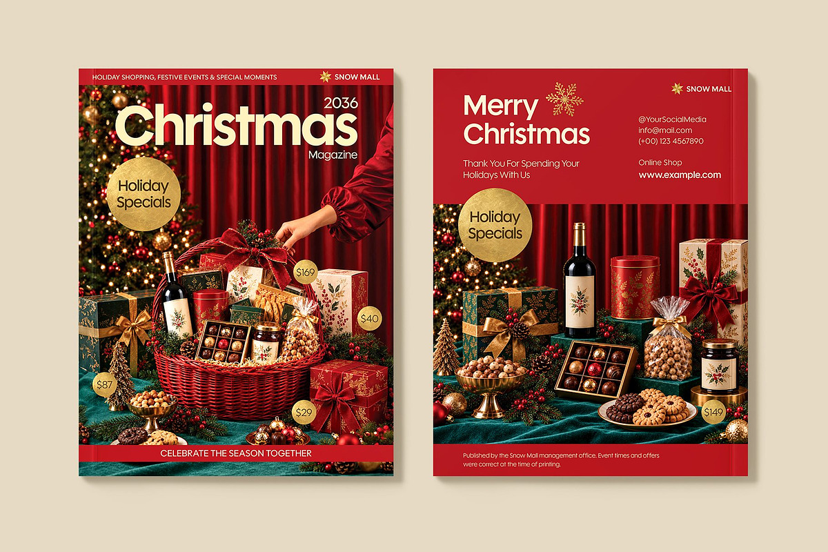 Christmas Shopping Magazine Template, a Magazine Template by BrandPacks (Photo 4 of 5)