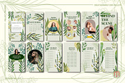 50 Greenery Instagram Canva Template, a Social Media Template by Millusti (Thumbnail 8 of 10)