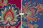 Jacobean Bloom Prints & Motifs, a Pattern Graphic by LEAFure (Thumbnail 5 of 10)
