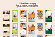 100 Retro Idea Pins Templates, a Social Media Template by Lucky Bee Creative Studio (Thumbnail 2 of 13)