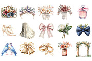 Wedding Clipart Bundle, an Illustration by Designking (Thumbnail 3 of 5)