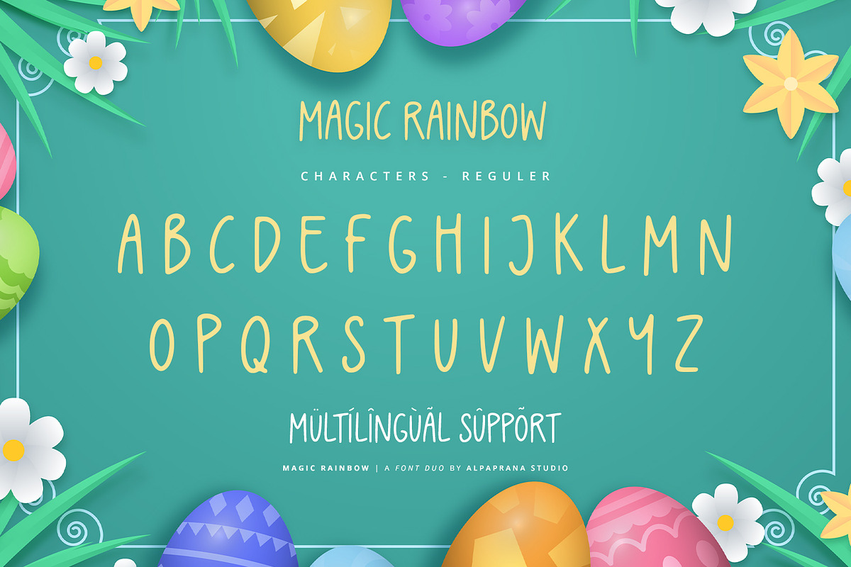 Magic Rainbow - Font Duo, a Script Font by Alpaprana (Photo 7 of 10)