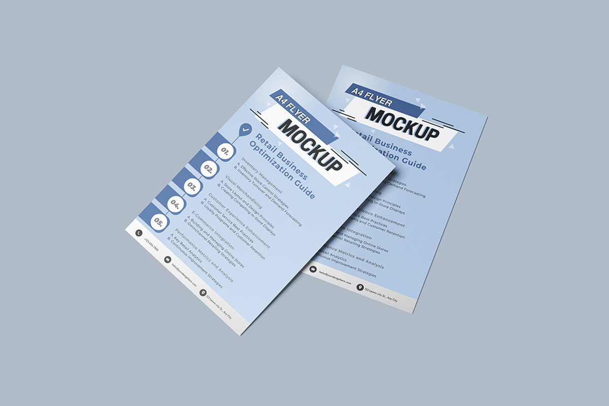 A4 Flyer Mockup, a Flyer Template by seramoe (Photo 5 of 5)