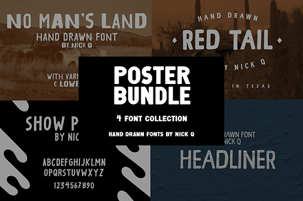 Poster Font Bundle