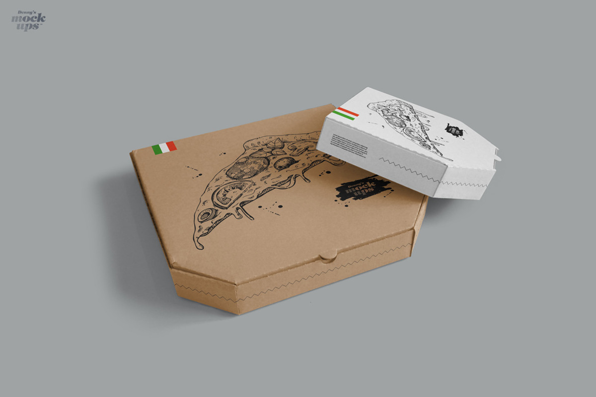 Pizza Box Mockup, a Product Mockup by Denny's Mock-ups (Photo 5 of 12)