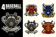 Baseball logo series 1, an Icon by LTNG STUDIO (Thumbnail 1 of 4)