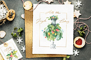 Hello Christmas. Watercolor Kit., a Decorative Illustration by OctopusArtis (Thumbnail 2 of 12)