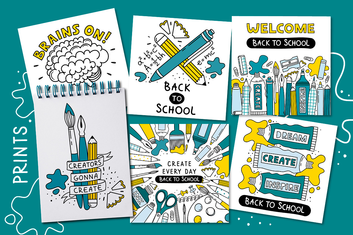 Back to School. Clip arts collection, an Education Illustration by Nastya Tkachova (Photo 4 of 6)