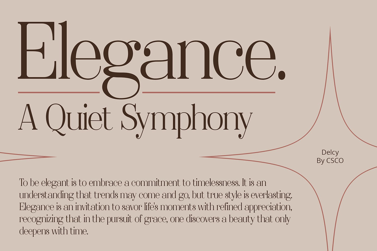 Delcy – Elegant Serif, a Font by Craft Supply Co. (Photo 7 of 8)