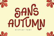Sans Autumn - Display Font, a Sans Serif Font by Illushvara Design (Thumbnail 1 of 8)