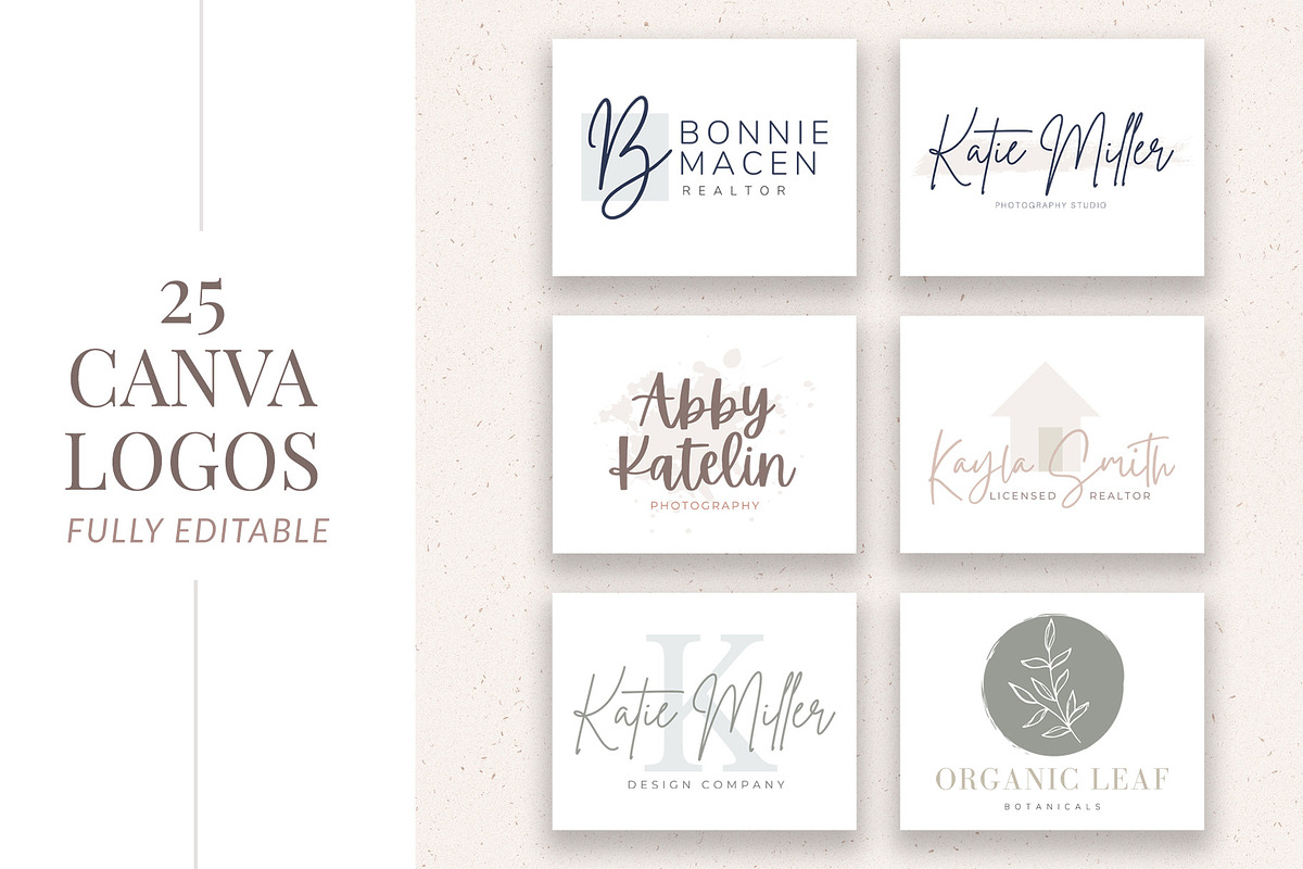 SALE! Canva Logo Templates, a Branding & Logo Template by Sweet Little Muse (Photo 1 of 5)