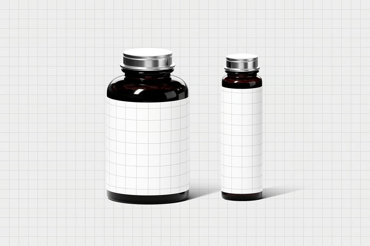 Glass Bottles Mockup, a Product Mockup by zpackcreative (Photo 3 of 4)