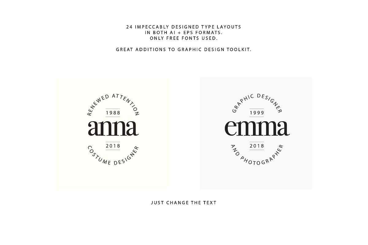 ELEGANT TYPEFACE LOGO CREATOR (60 s), a Branding & Logo Template by pawellpi (Photo 4 of 6)