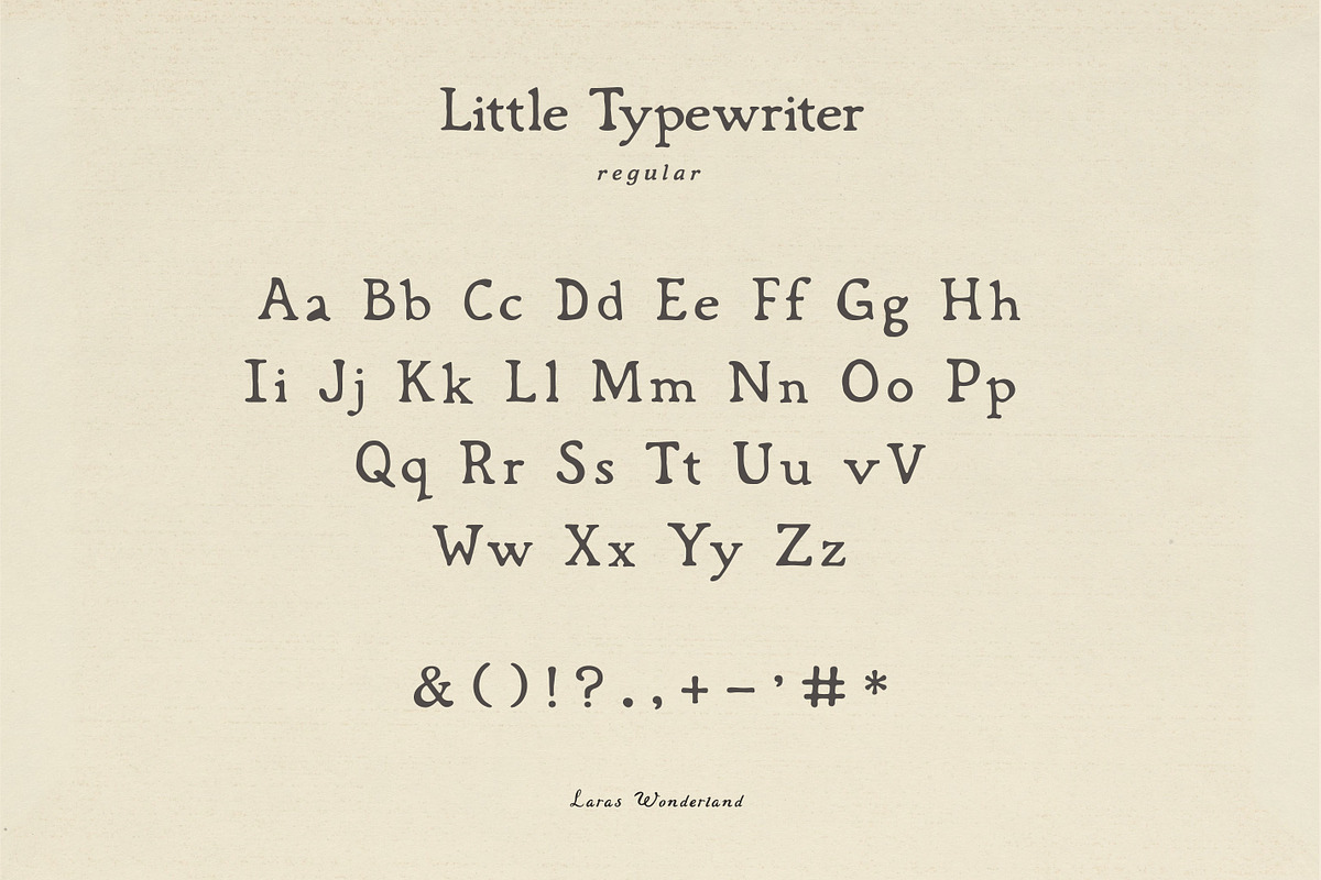 Handmade Typewriter & Rustic Script, a Handwritten Font by Laras Wonderland (Photo 12 of 14)