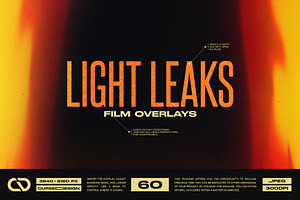 Light Leaks Film Overlays, a Texture Graphic by Cursedesign