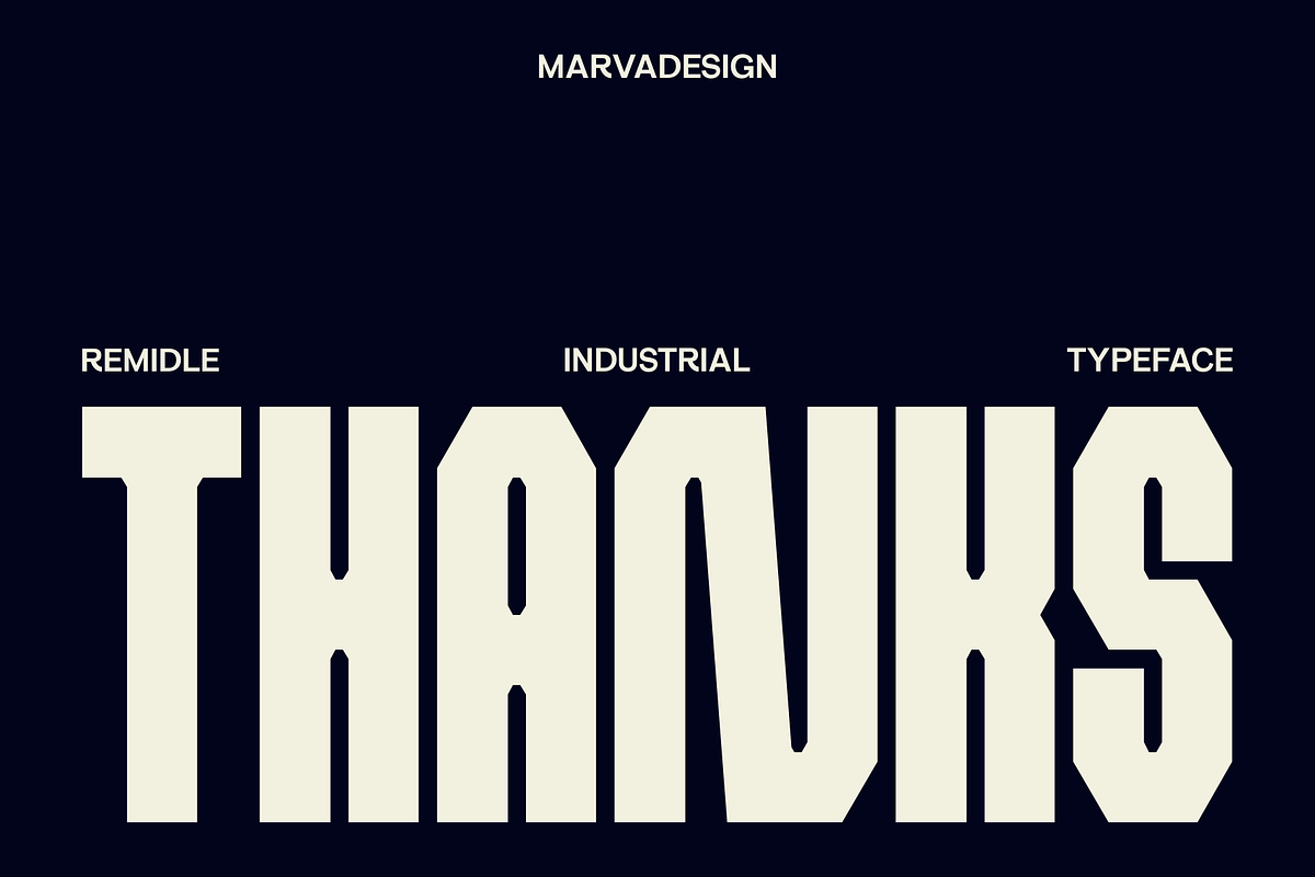 Remidle Font, a Sans Serif Font by Marvadesign (Photo 13 of 13)