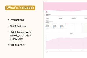 Habit Tracker, Notion Template