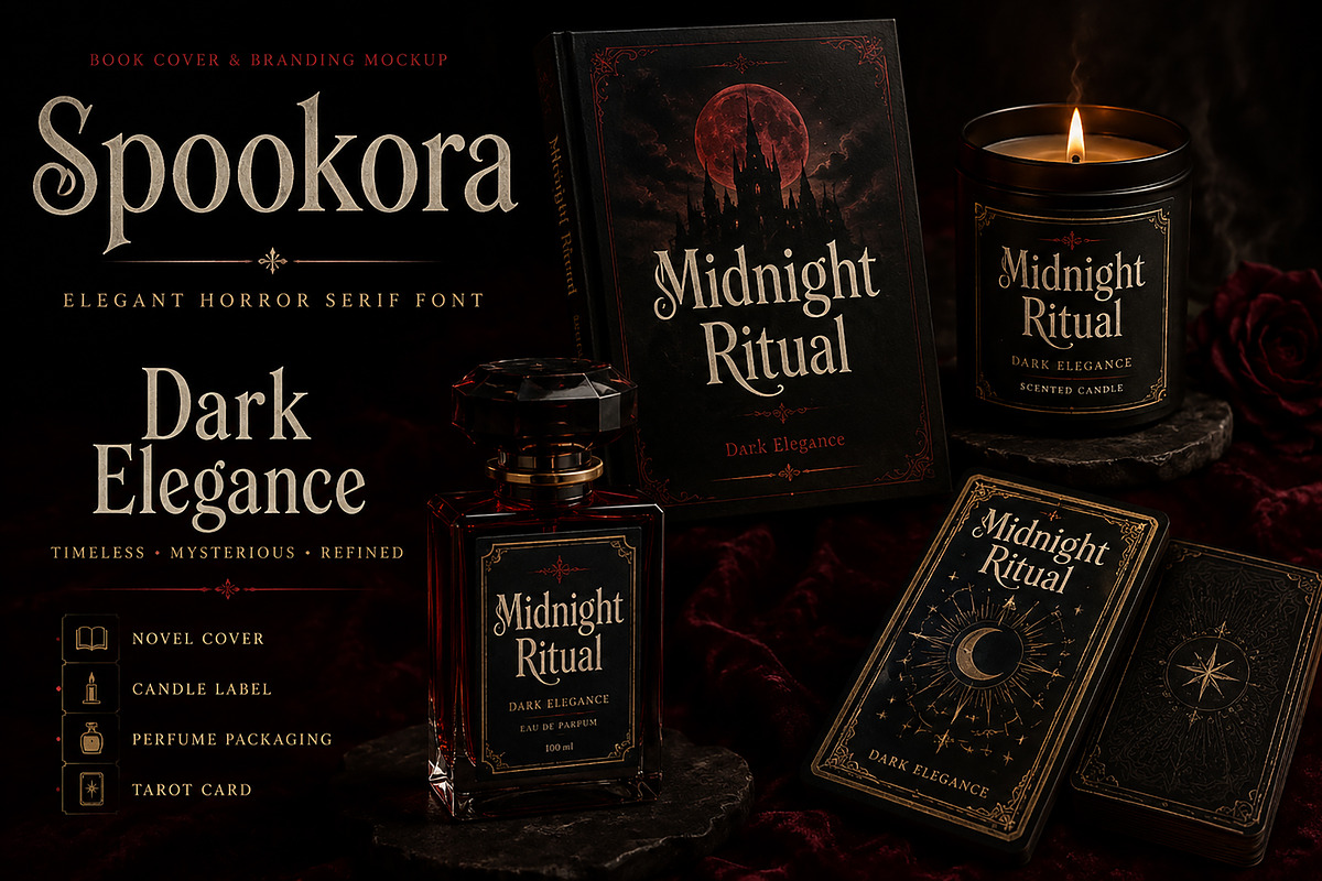 Spookora — Elegant Horror Serif Font, a Serif Font by Wow Magic (Photo 4 of 5)
